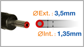 Connecteur 3,5mm-1,35mm