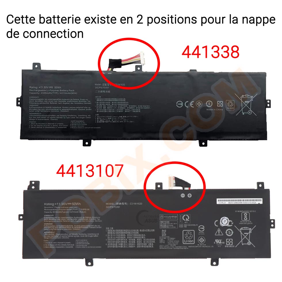 Photo batterie ASUS AsusPro P5240FA - 1
