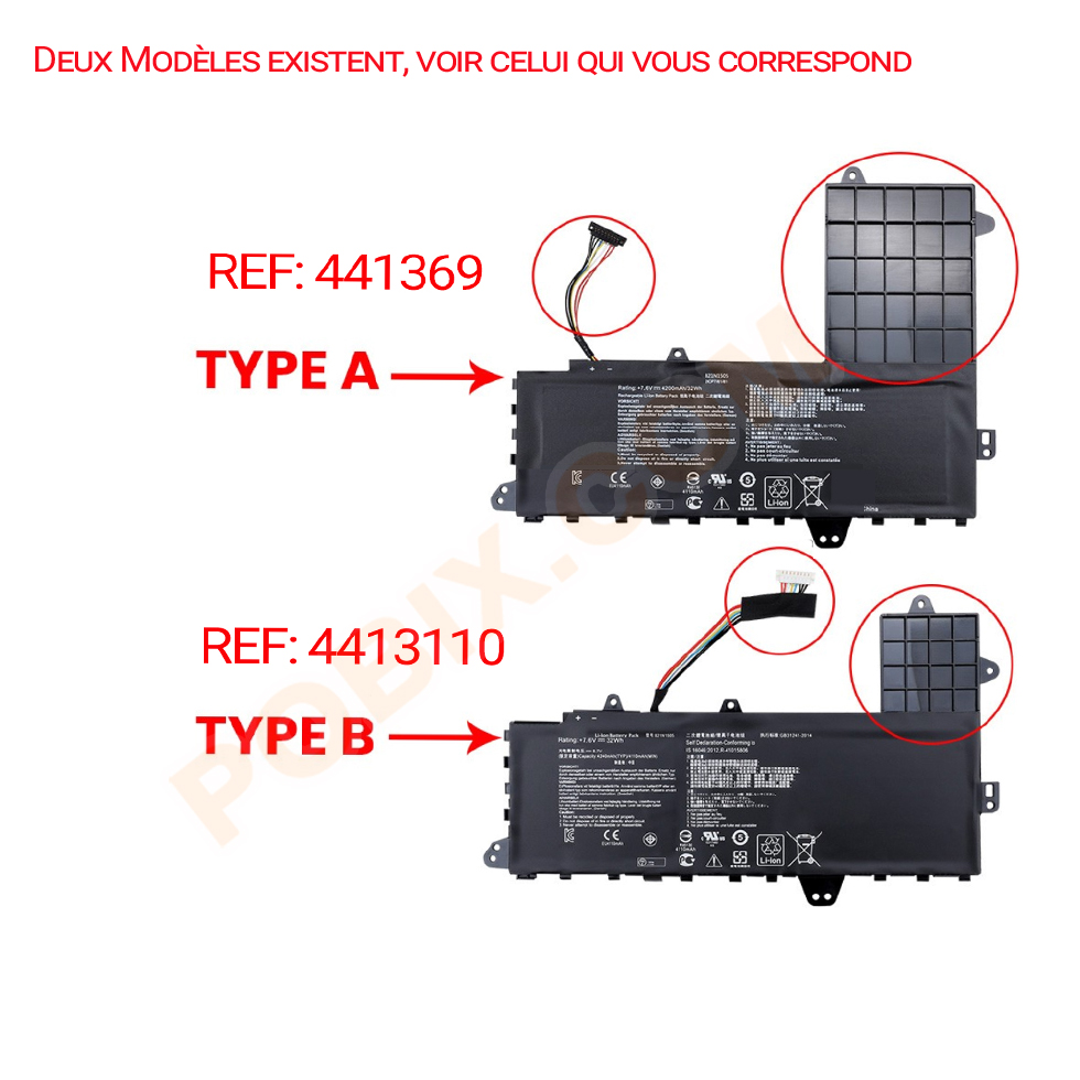 Photo batterie ASUS E402BP - 1