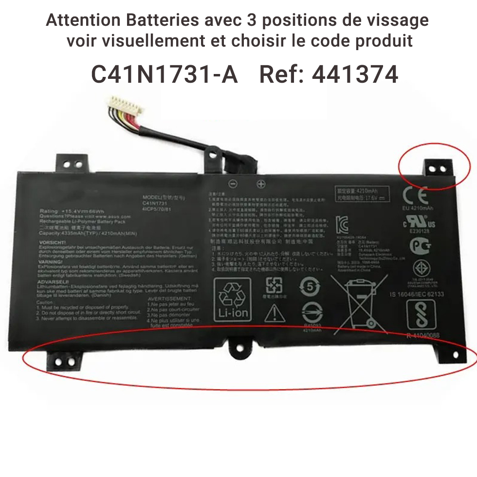 Photo batterie 0B200-02940000 - 1
