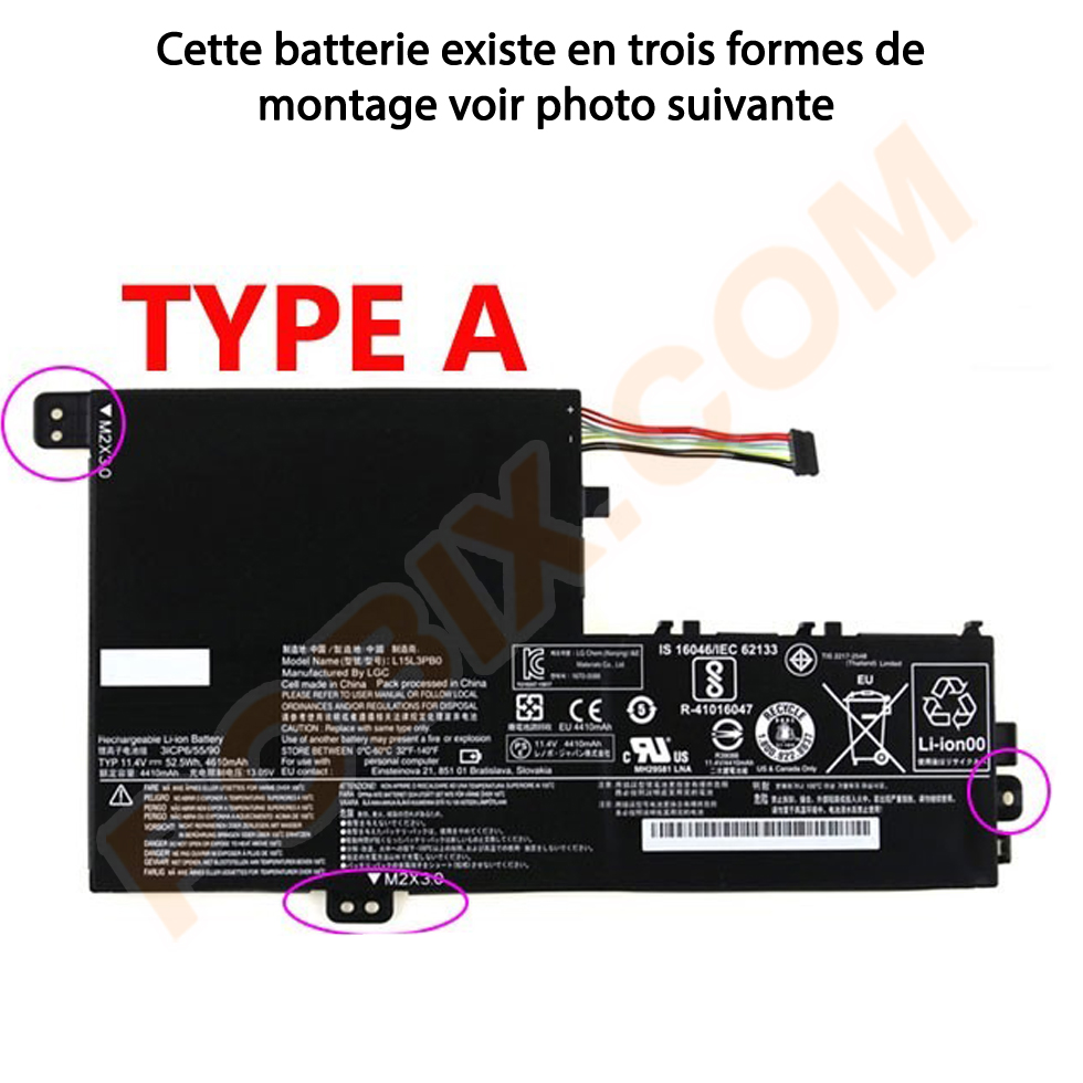 Photo batterie L15L3PB0 - 2