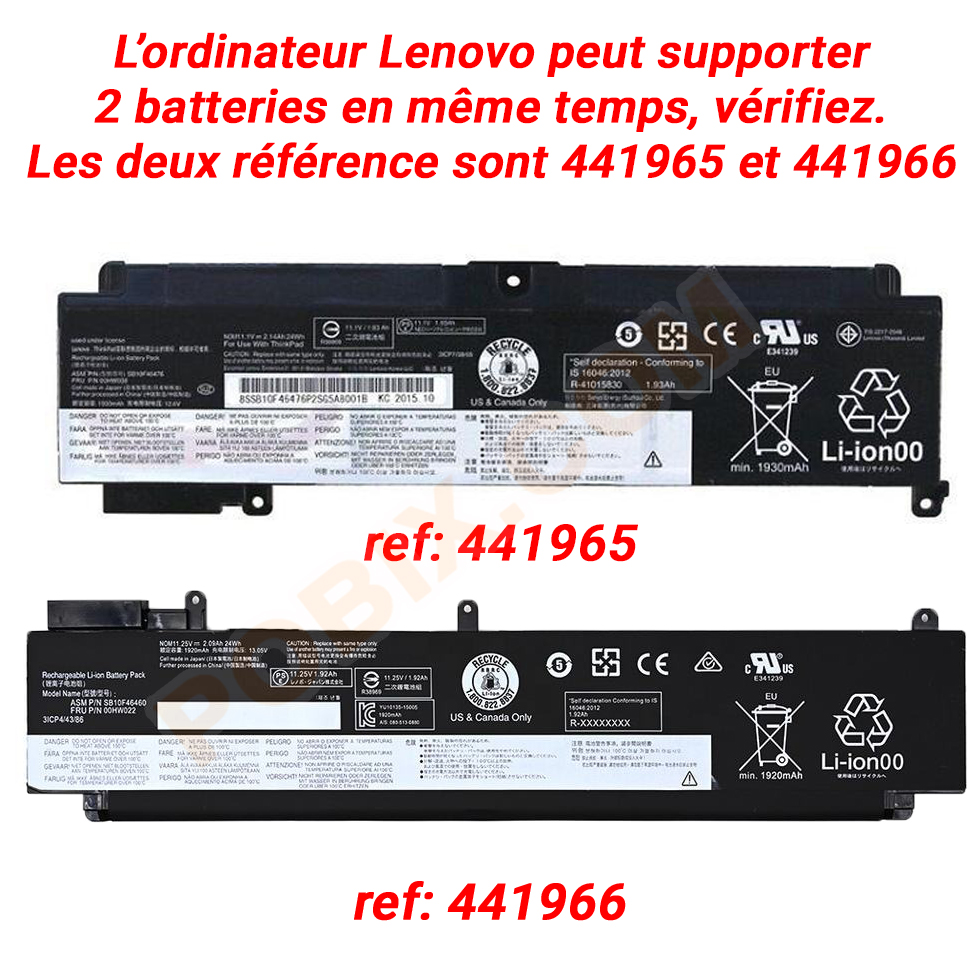 Photo batterie 00HW023 - 1